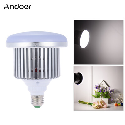 

Andoer 50W 5500K 72 Beads E27 Socket Photo Video Studio Continuous Daylight Fill-in Softbox Photography LED Lamp Light Bulb for DS