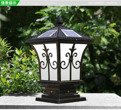 

Solar Wall Light Post Light Outdoor LED Landscape Lighting Garden Light Fence Light Solar Light