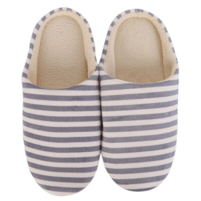 

Hot Five Colors Striped Indoor Soft Bottom Cotton Slippers Slippers For Home Shoes Interior Non-Slip Shoes