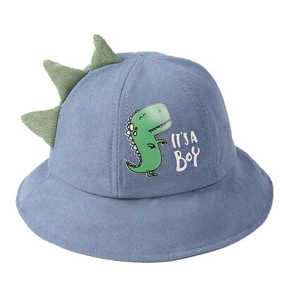 

New Autumn Baby Boys Girls Toddler Cartoon Print Bucket Hats Casual Caps Reversible Sun Headwear