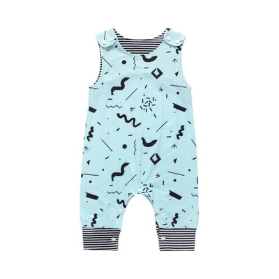 

Infant Baby Rompers Cartoon Printed Sleeveless Rompers Kids Girls Boys Jumpsuit Coverall Newborn Clothes