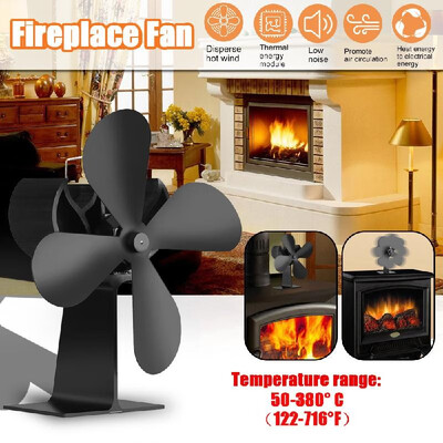 

4 Blades Home Fireplace Fan Efficient Heat Distribution Fans