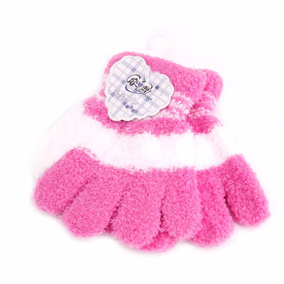 

Ashion New Kids Gloves Girl Boys Fleece Soft Full Gloves Finger Warm Winter Accessories