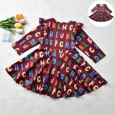 

Baby Girls Princess Dress Kids Baby Party Pageant Ruffle Tutu Christmas Dresses