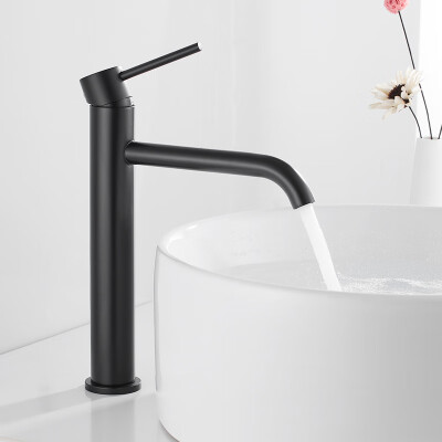 

High Bathroom Basin Faucet White Black Brushed Faucets Wash Hand Face Single Handle Faucet Basin Faucets with Hose HOTBEST