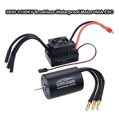 

Siaonvr SURPASS HOBBY 3650 Brushless Waterproof Motor60A ESC Set for 110 RC Truck Car
