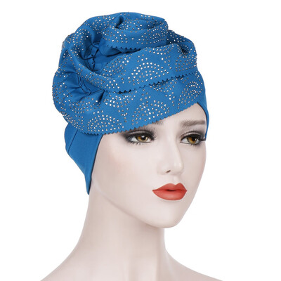 

Fashion Big Flower Women Muslim Hat Turban Scarf Cancer No Hair Chemo Cap Lady