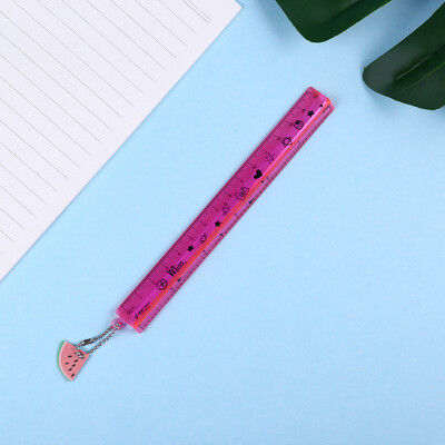 

Toponeto Clear Plastic Straight Ruler Plastic Measuring Tool for Student School Office