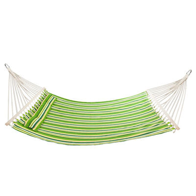 

High Strength Portable Sleeping Hammock Backpacking Hiking Striped Camping Beach Hammock Bed