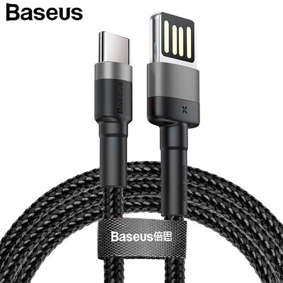 

Baseus USB Cable New Reversible USB Type-C Fast Charging&Data Transfer For Samsung Galaxy note 9 S9 S8 Plus Type-c Device