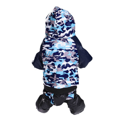 

Thickened Warm Pet Dogs Four Legs Down Coats for Winter Puppy Camouflage Hoodie Coat Jackets