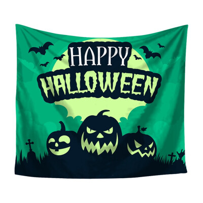 

1pc Halloween theme tapestry night pumpkin&ghost tapestry home decor party gift