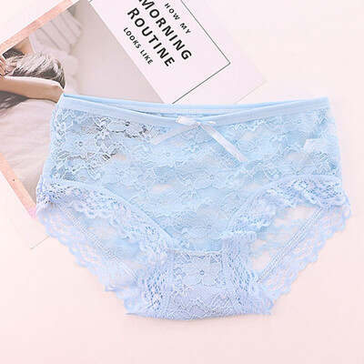 

Fashion High Quality Women Panties Transparent Underwear Women Lace Soft Briefs Sexy Lingerie