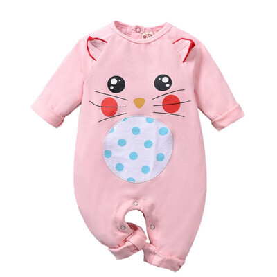 

New Born Baby Clothes Infant Boy Girl Cartoon Romper Overalls Todder Cotton Long Sleeve Jumpsuit Newborn Clothes Kids Outfits
