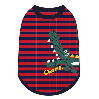 

Summer Cartoon clothes Dog Vests Casual Stripes Pet clothes Puppies Poodle Schnauzer Teddy Dog Supplies
