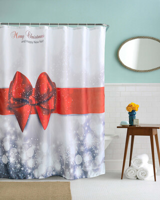 

Tailored Christmas Kids Waterproof Polyester Bathroom Shower Curtain Decor With Hooks A