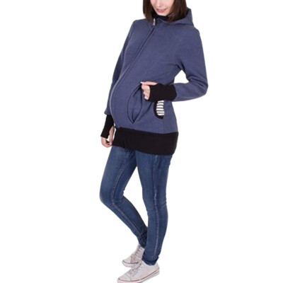 

New Multi-function Three-in-one Kangaroo Mother Hooded Ladies Sweater Childcare Bag Detachable