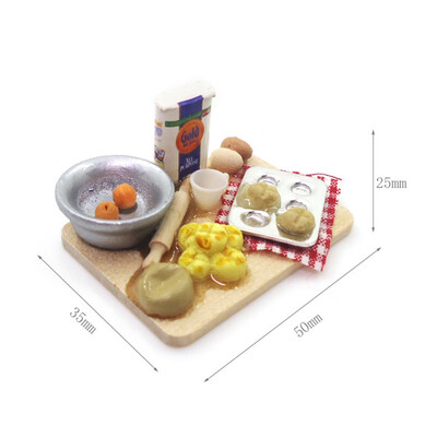 

YIWULAMiniature Bread Dish 112 Mini Dollhouse Cute Bread House Mini Bread Dish