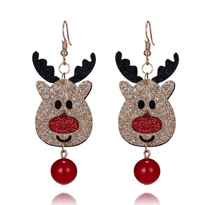 

Charm Christmas Xmas Santa Claus Snowmen Cartoon Earrings Hook Womens Jewellery Christmas Gift
