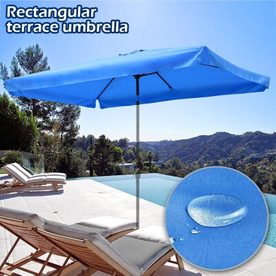 

Rectangle Patio Umbrella Canopy Replacement Outdoor Market Table Sunbrella CanopyOnly Tops Cover