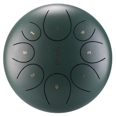 

8in 8 Notes Steel Tongue Drum Mini Hand Pan Drums with Drumsticks Percussion Musical Instruments Purify Your Mind&Soul