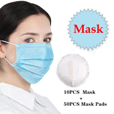 

60120 Pcs Disposable Face Mask& 3-Ply Disposable Face Mask Pads SetAnti-dust&Anti-virus