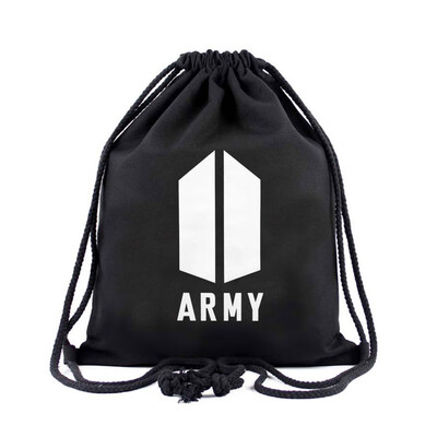 

KPOP BTS Bangtan Boys Drawstring Backpack Boys&Girls Students Multifunction School Bag