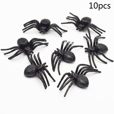 

10Pcs Halloween Festival Decoration Simulation Poisonous Spider Scary Insect Toy Animal Model Props