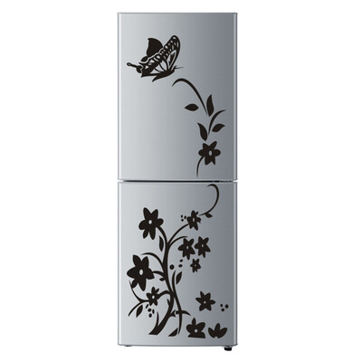 

Butterfly Flower Family Vine Wall Stickers Decor Flower Rattan Butterfly Pattern PVC Removable Home Wall Fridge Sticker
