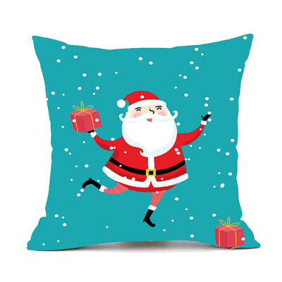 

Tailored Merry Christmas Pillow Cases Cotton Linen Sofa Cushion Cover Home Decor