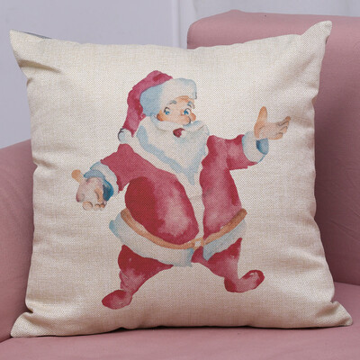 

Tailored New Christmas Cotton Linen Pillow Case Sofa Cushion Cover Home Decor