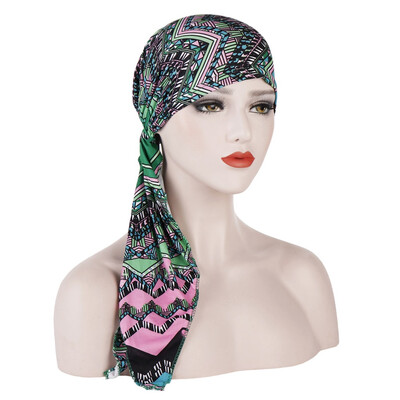 

1 Pc Women Muslim Hijab Cancer Chemo Hat Turban Cap Cover Hair Loss Head Scarf Wrap