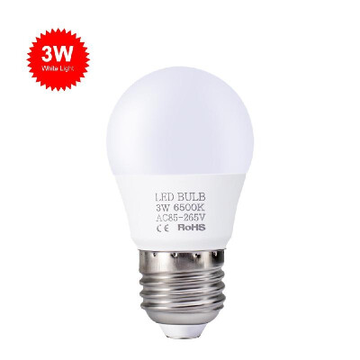 

3W LED Bulbs E27 Light Bulbs Energy Saving White Light 6000-6500K High Brightness Lamp for Bedroom Living Room 85V-265V