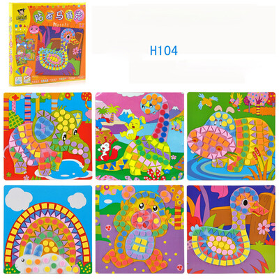 

Siaonvr Fun Mosaic Kids Art & Craft Kit Childrens Play Activity Decoration Sticker Set