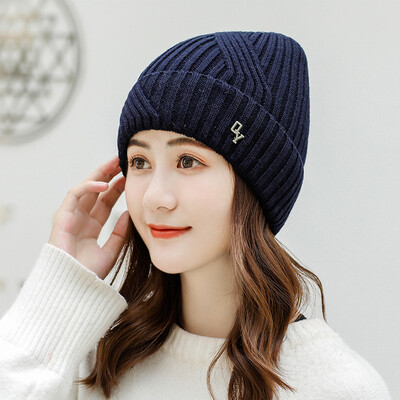 

Hat Womens autumn&winter new adult wool hat mens&womens warm hat net red chic fashion Pullover knitted hat