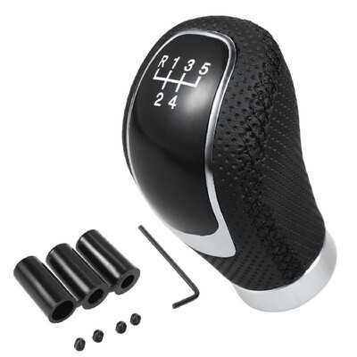 

Universal 5 Speed Black Gear Shift Knob Shifter Lever Stick Replacement for All Manual Car