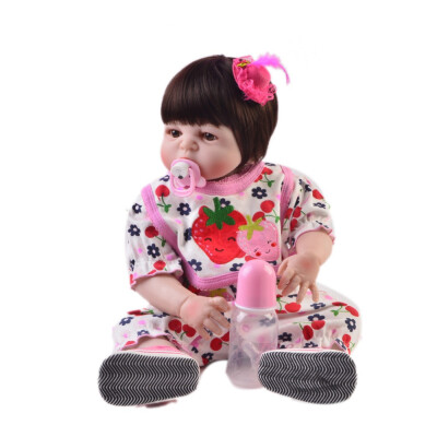 

23 Inch 57 cm Full Silicone Body Reborn Dolls Look Real Newborn Girl Princess Babies Doll Toy For Kids Birthday Xmas Gift