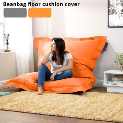 

Solid Color Cotton Soft Bean Bags Sofa Lounger Cover Washable Outdoor Garden Beanbag Lounger Chaironly cover Without Filler