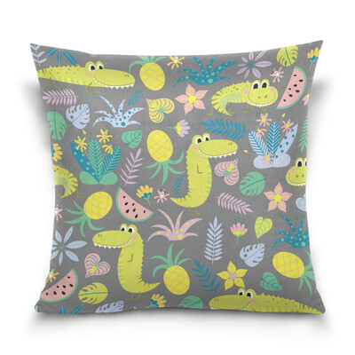 

ALAZA Throw Pillow Cover 16 X 16 inch Cushion Cover with Cartoon Pattern Printed Pillowcase