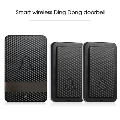 

Wireless Dingdong Doorbell Self-powered 28 Ringtones 4 Levels Volumes Optional Long Distance No Battery Required 2 Transmitter 2