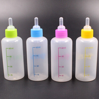 

Pet Bottle For Water Nipple Soft Mouth Dog Water Bottle With Cleaning Brush Random Color 60150ml Dog Feeder