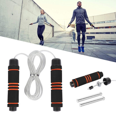 

Skipping Rope Tangle-Free with Ball Bearings Rapid Speed Jump Rope Cable&Memory Foam Handles Ideal for Aerobic Exercise