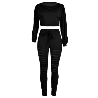 

2PCs Women Tracksuit Hoodies Shirt Long Pants Trousers Sets Casual Clubwear Sexy Women Suits Hot