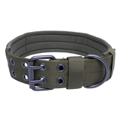 

Outdoor Hunting Training Dog Collar Tactical Military 5 Adjustable Holes Durable Quick Release Metal Buckle Pet Neck Belts