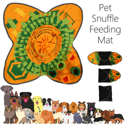 

Dog Interactive Toys Pet Snuffle Feeding Mat Dog Nosework Traning Mat Stress Release Encourages Natural Foraging Skills