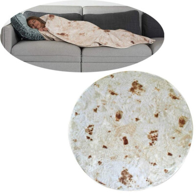 

Realistic Food Taco Burrito Tortilla Blanket Soft Flannel Wrap Novelty Throw Blanket for Adults Babies&Children