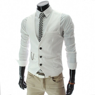 

Mens Plus Size Fashion 1 Piece Business Vest Clearance sale