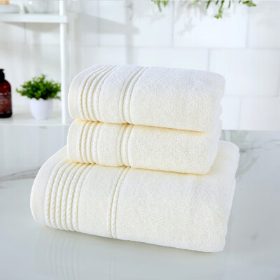 

NeillieN Cotton towel bath towel three sets adult gift towel loop towel faceclothwashcloth washragturkish towel
