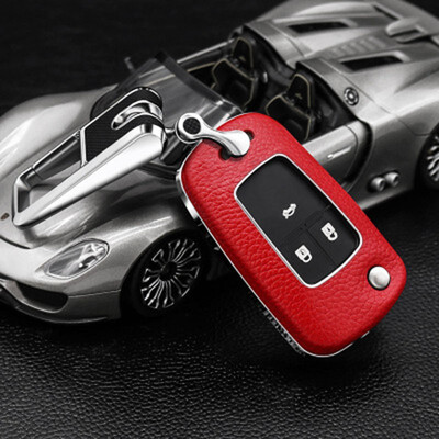 

Top Layer Leather Car Key Case Keychain For Buick New Regal LaCrosse Excelle GT Encore For Chevrolet Cruze Malibu