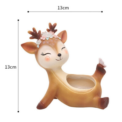 

Mini Deer Cute Home Decor Pots Fairy Garden Craft Micro Landscape Ornaments Miniature Resin Figurine Home Decoration Accessories